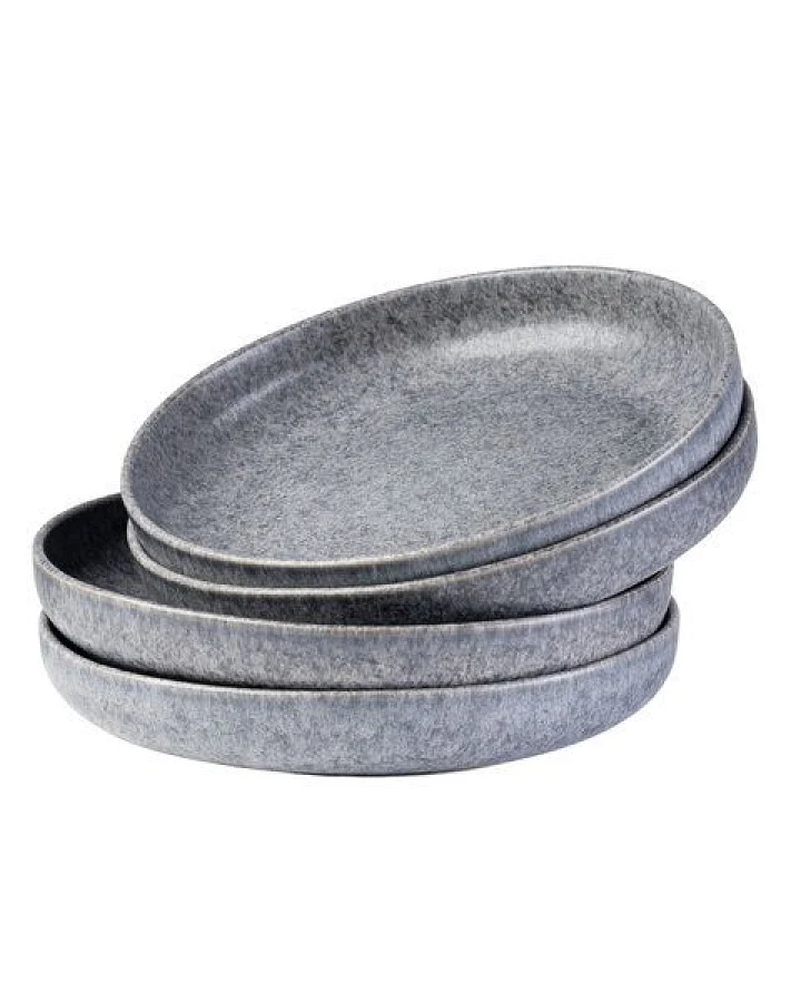 Gipfelstück Moos'N'Stein Suppenteller-Set, Steinzeug