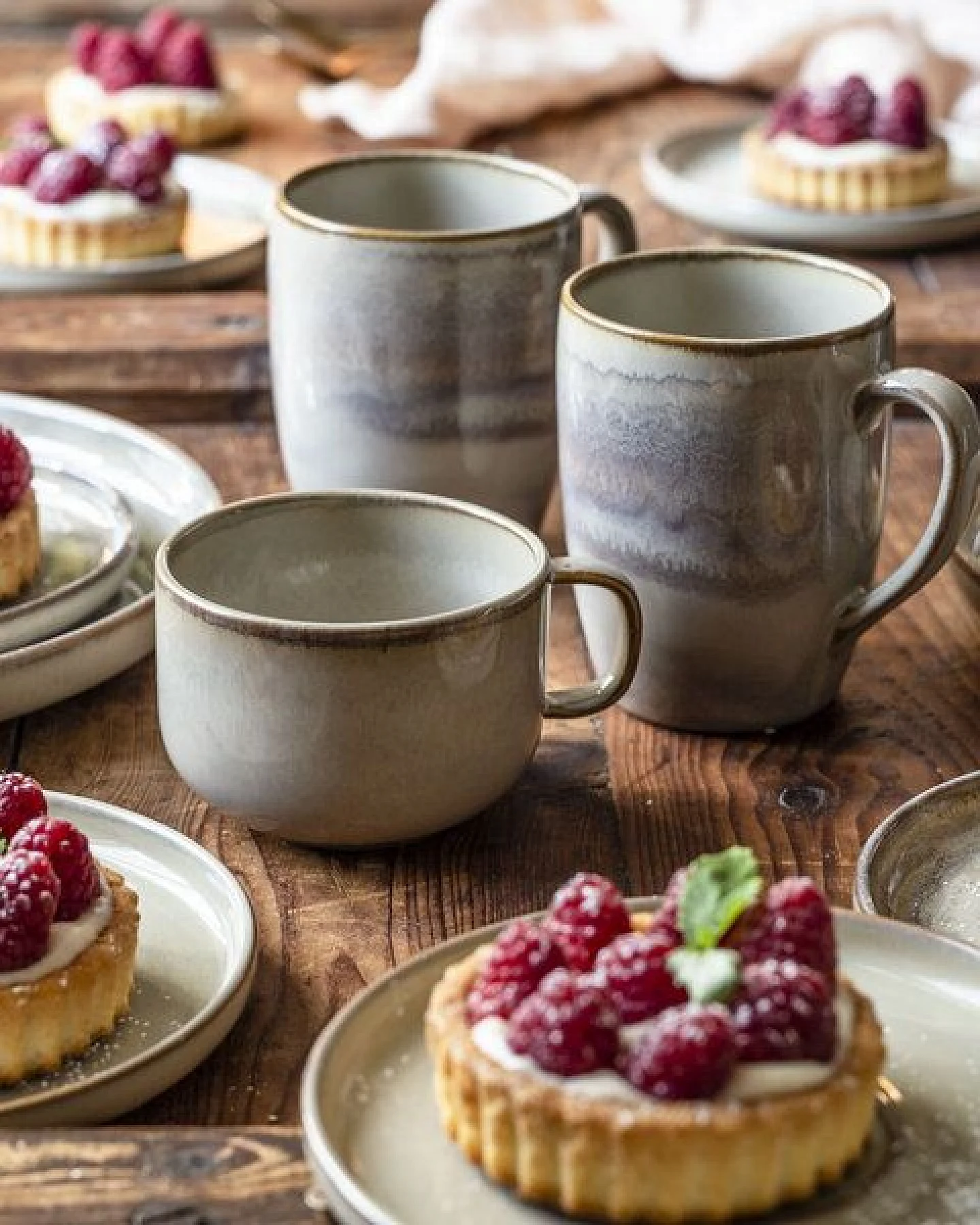 Gipfelstück Nebelwald Kaffeeobertassen-Set, Steinzeug – Ansicht 2