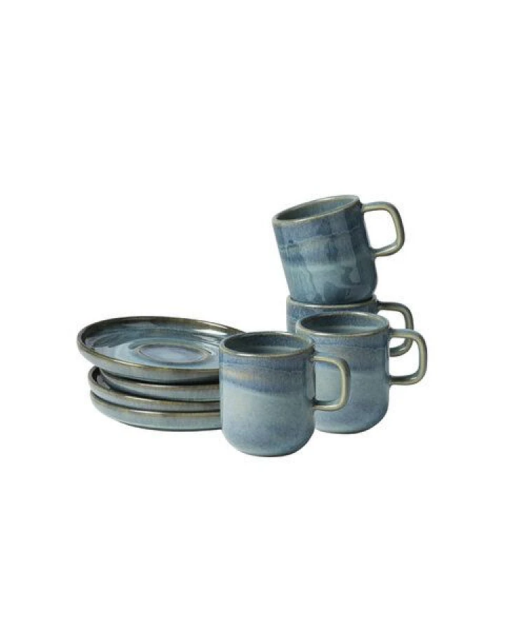 Gipfelstück Tiefer See Espressotassen-Set, Steinzeug