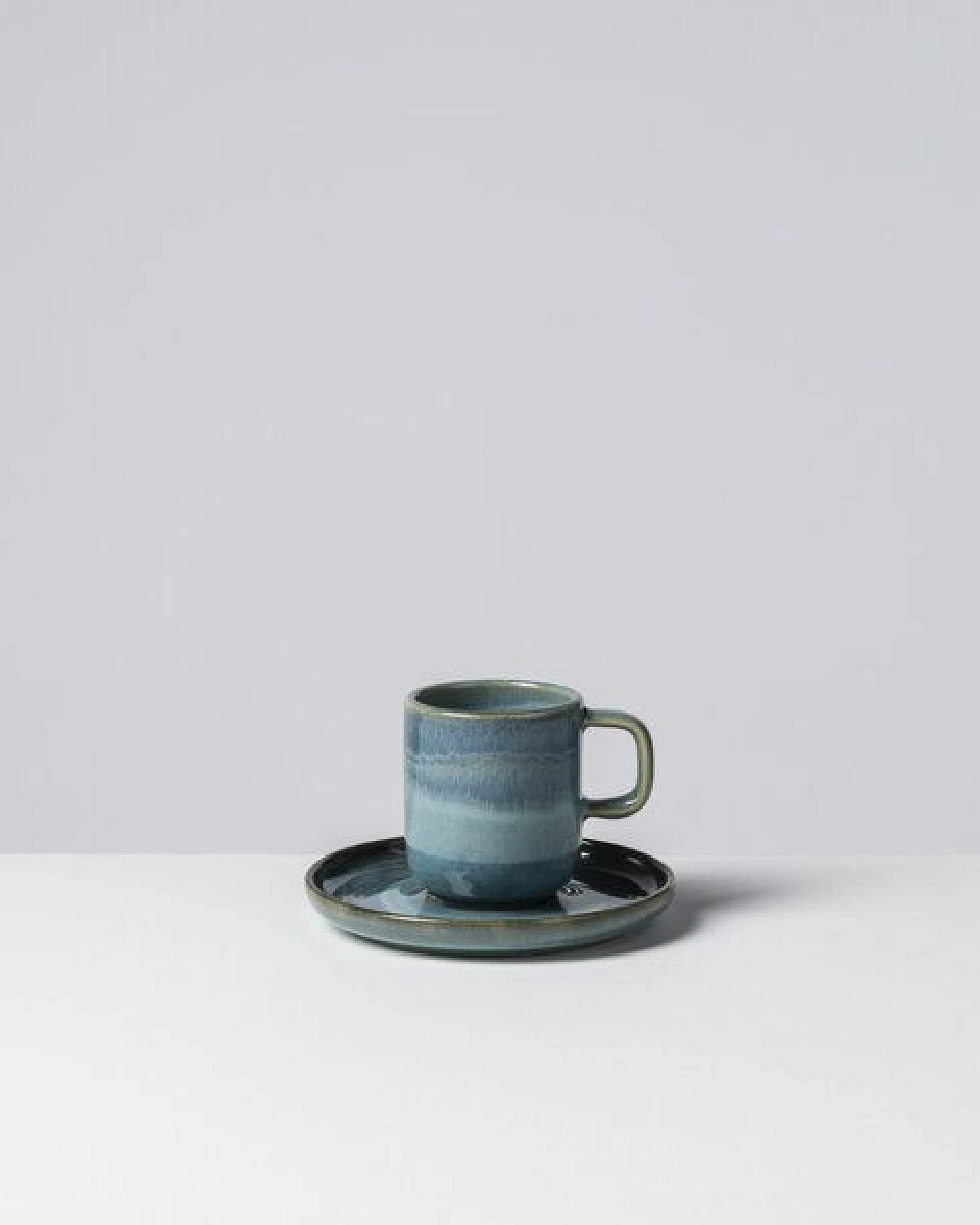 Gipfelstück Tiefer See Espressotassen-Set, Steinzeug – Ansicht 4