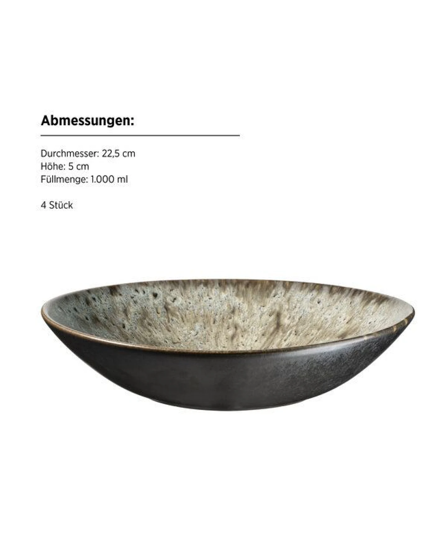 Mäser Carellia Teller Set, Steinzeug – Ansicht 3