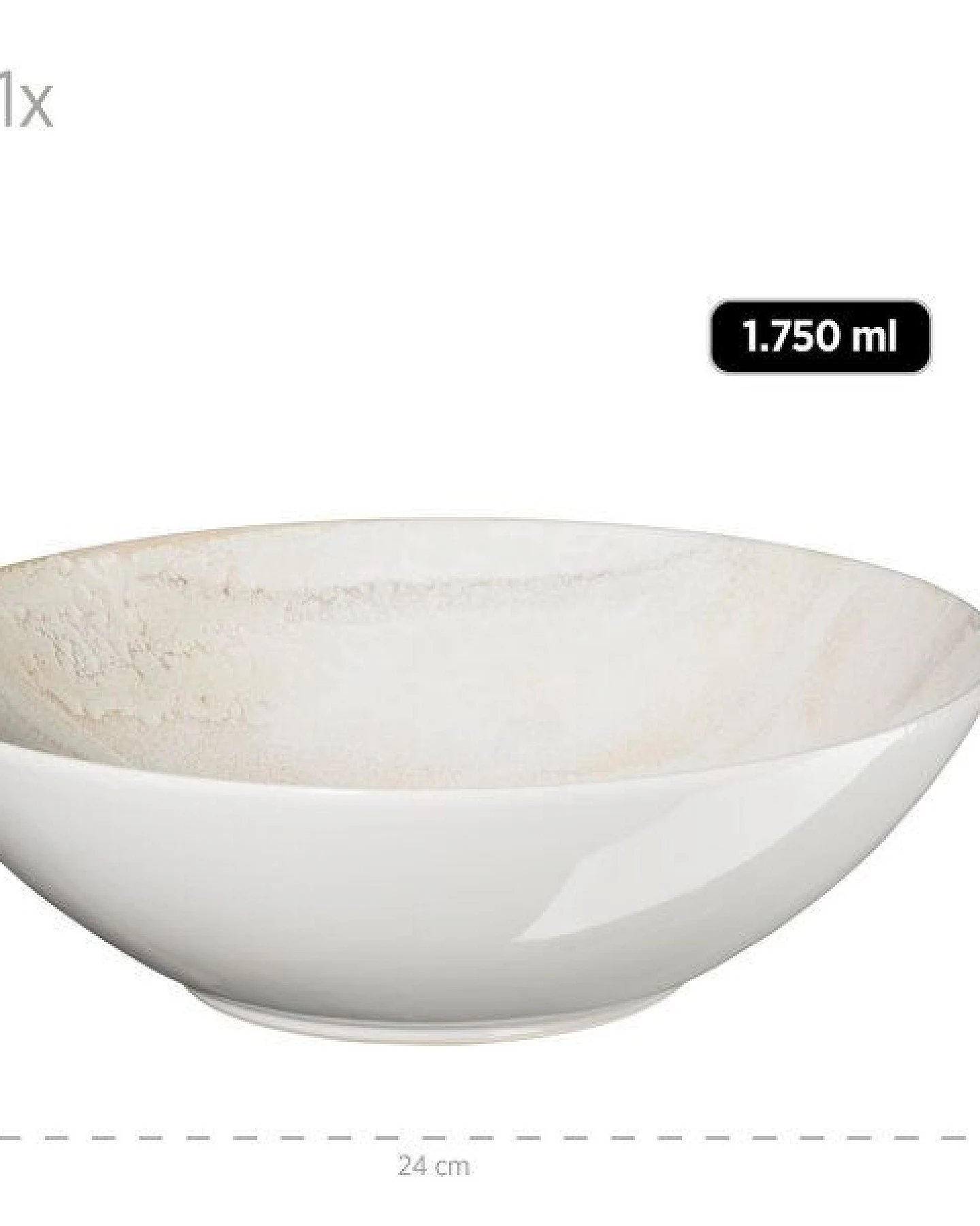 Mäser Ossia Salatschüssel-Set, Steinzeug – Ansicht 3