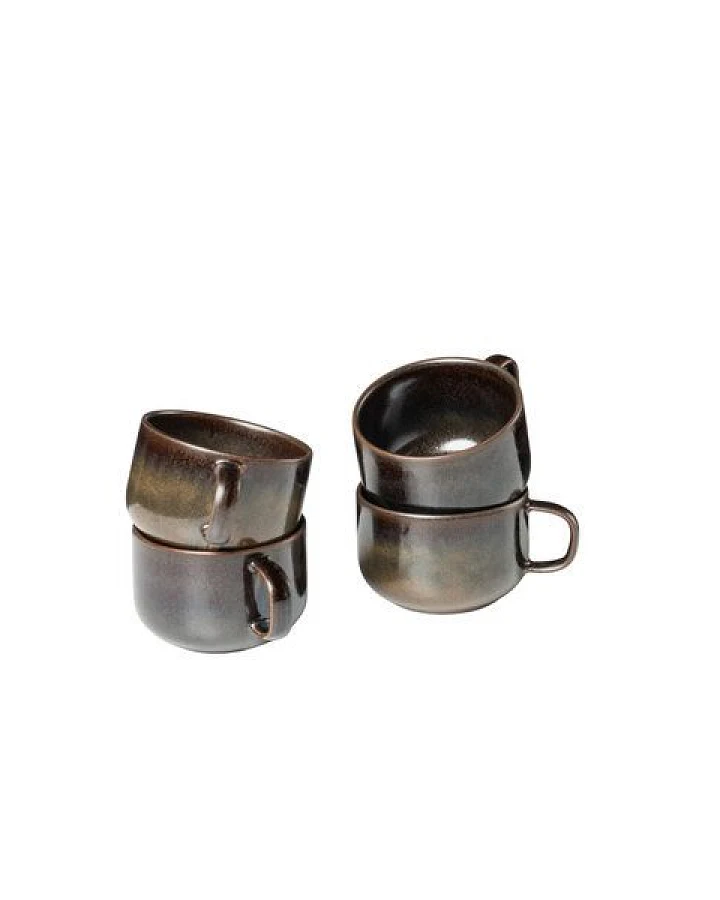 Gipfelstück Glockenklang Kaffeeobertassen-Set, Steinzeug