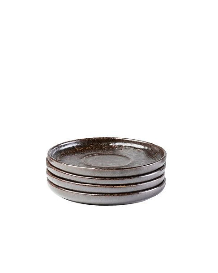 Gipfelstück Glockenklang Kaffeeuntertassen-Set, Steinzeug