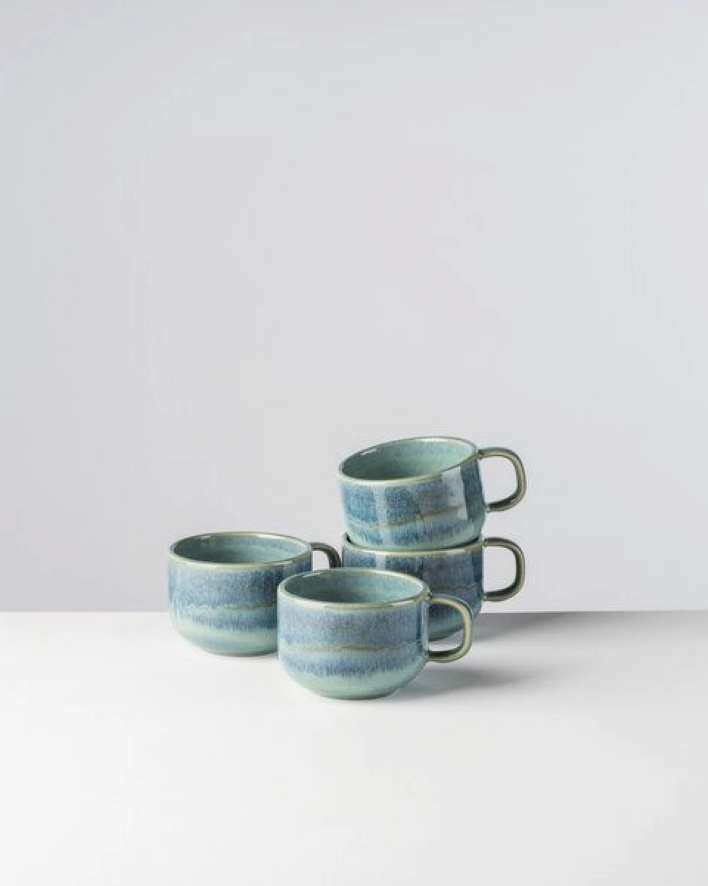 Gipfelstück Tiefer See Kaffeeobertassen-Set, Steinzeug – Ansicht 4
