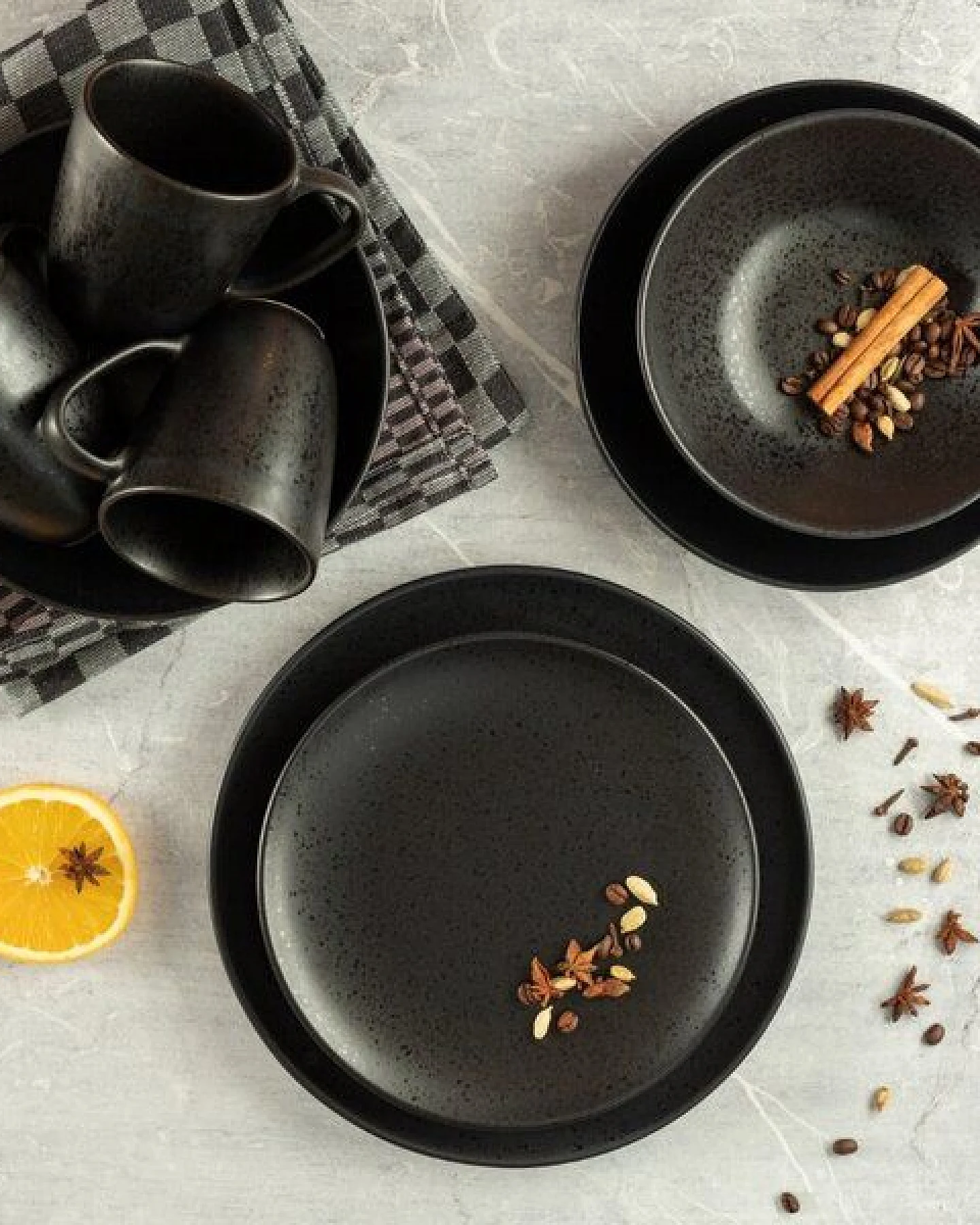 Mäser Essential Dessertteller-Set, Steinzeug – Ansicht 2
