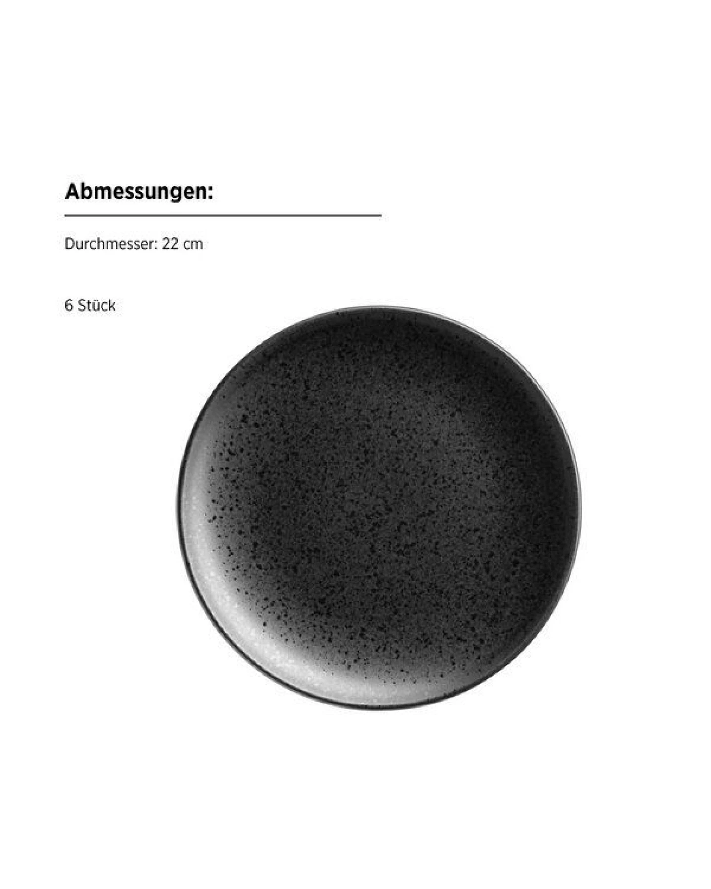 Mäser Essential Dessertteller-Set, Steinzeug – Ansicht 3