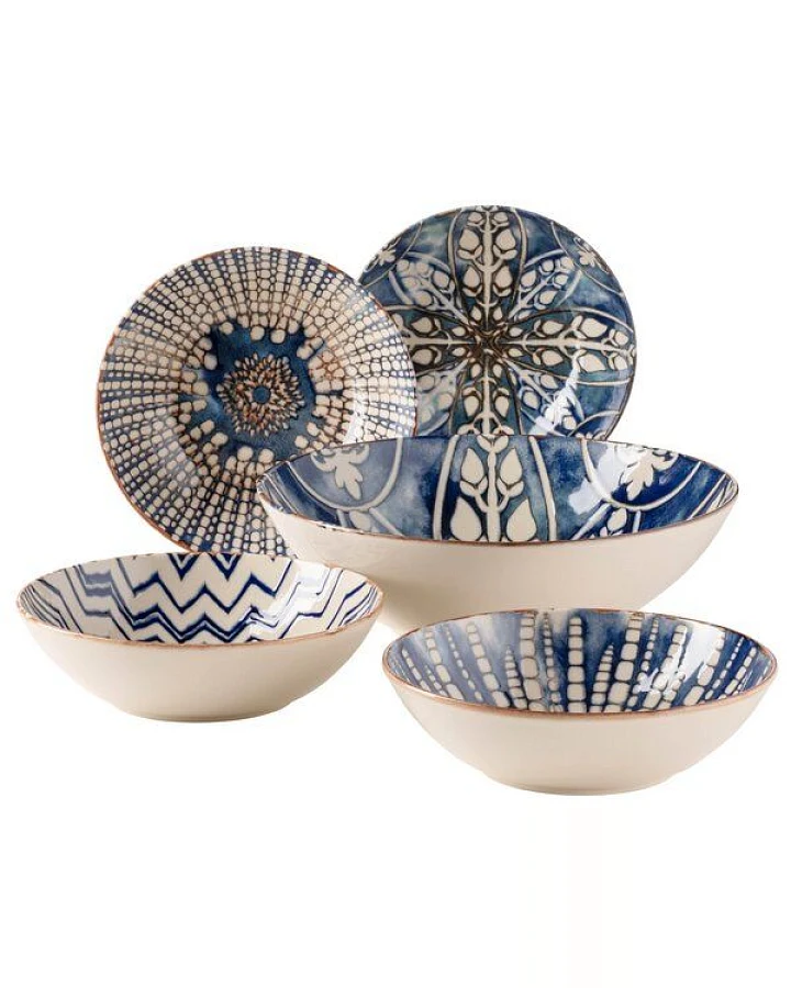 Mäser Iberico Blue Salatschüssel-Set, Steinzeug