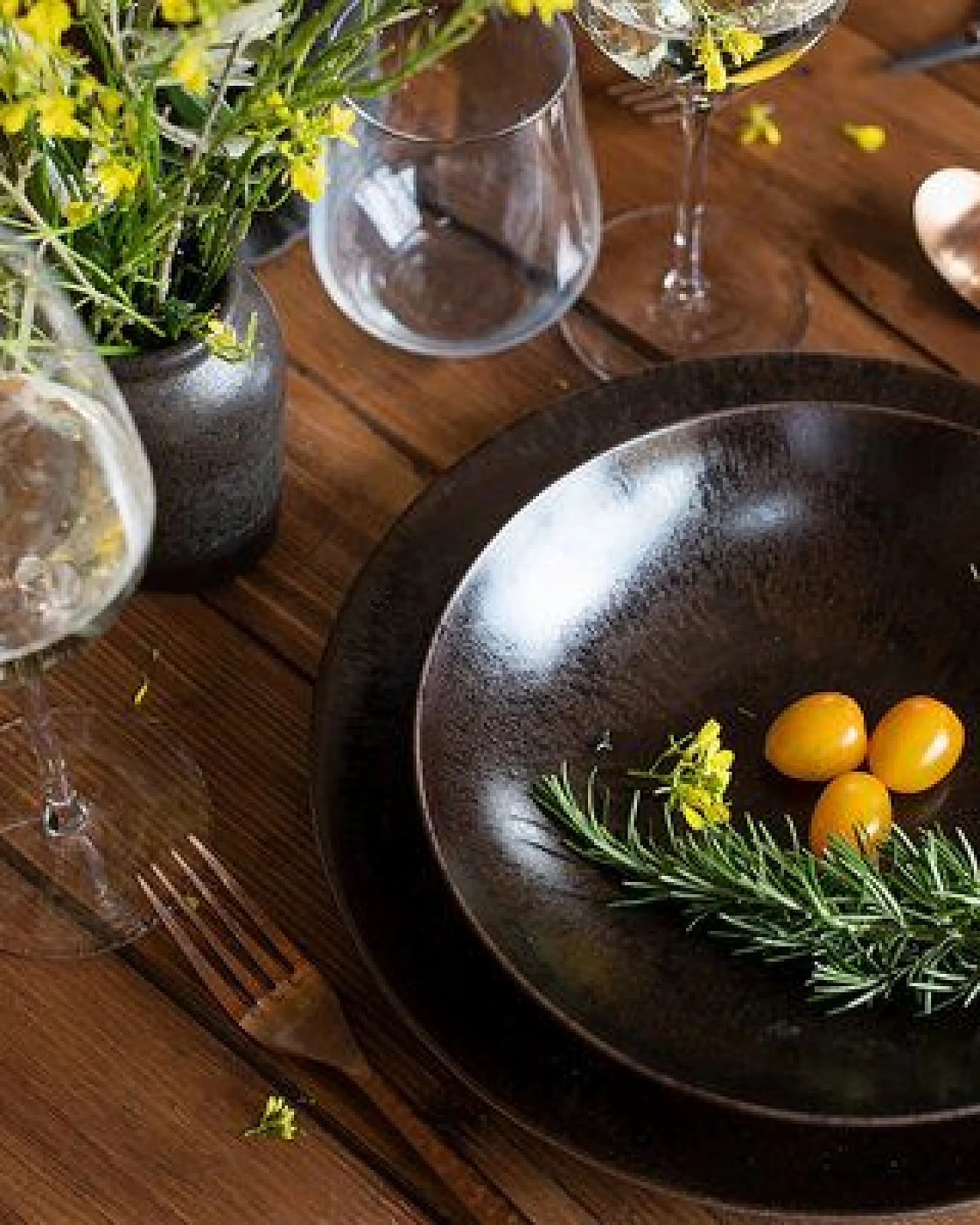 Mäser Metallic Bronze Tafelservice, Keramik – Ansicht 3