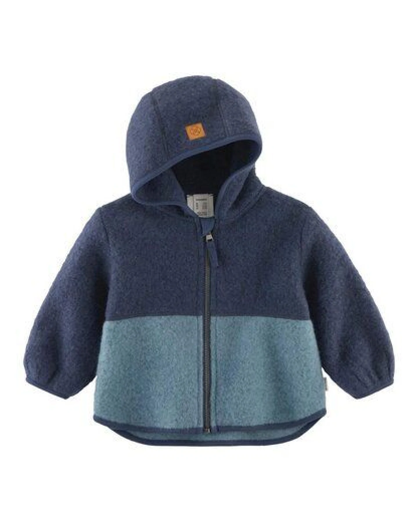 hessnatur Wollfleece Jacke Colourblock aus reiner Bio-Merinowolle – Ansicht 2