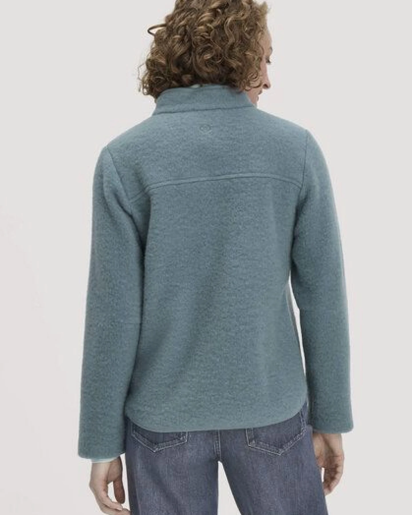 hessnatur Wollfleece Jacke Regular aus reiner Bio-Merinowolle – Ansicht 2