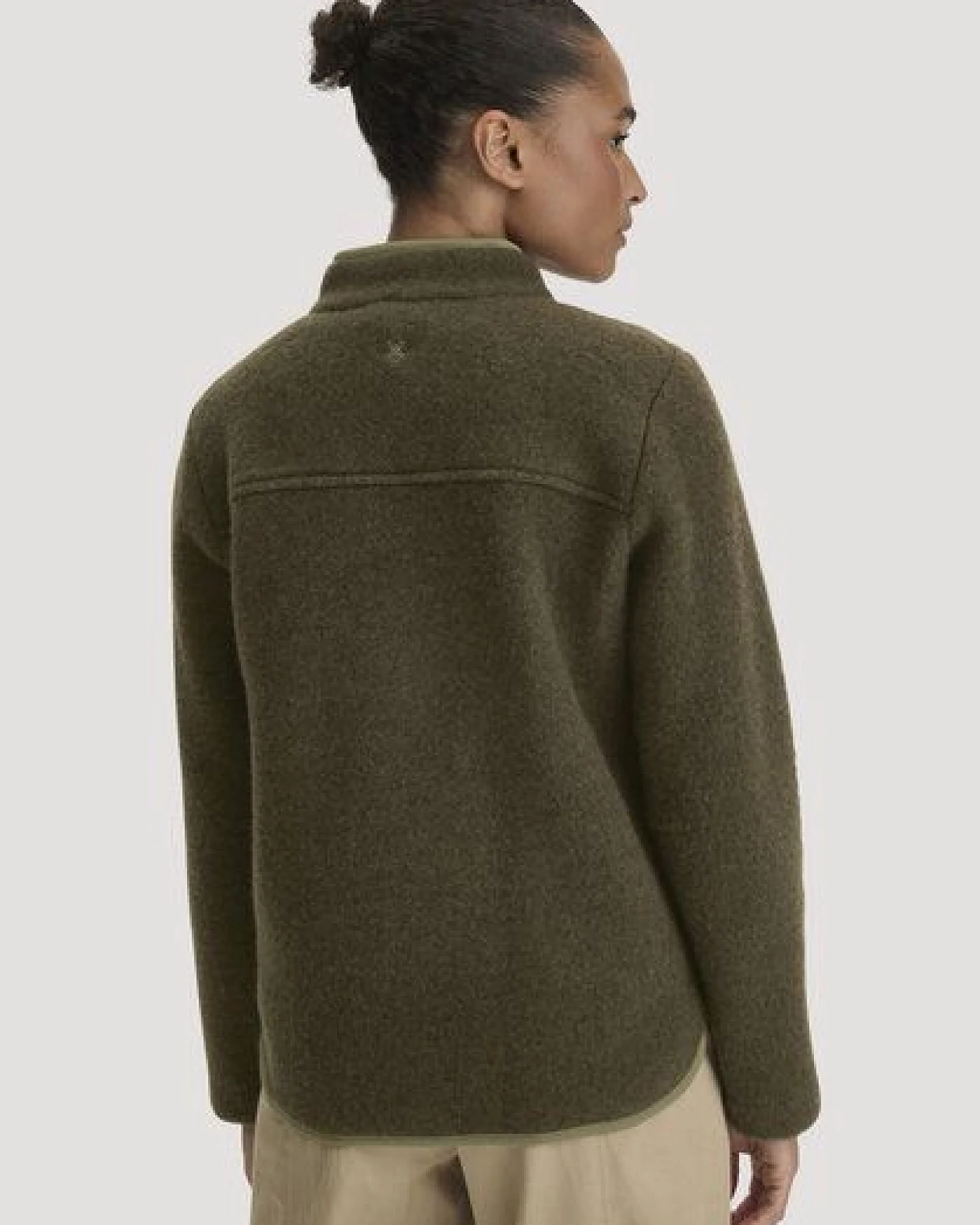 hessnatur Wollfleece Jacke Regular aus reiner Bio-Merinowolle – Ansicht 2
