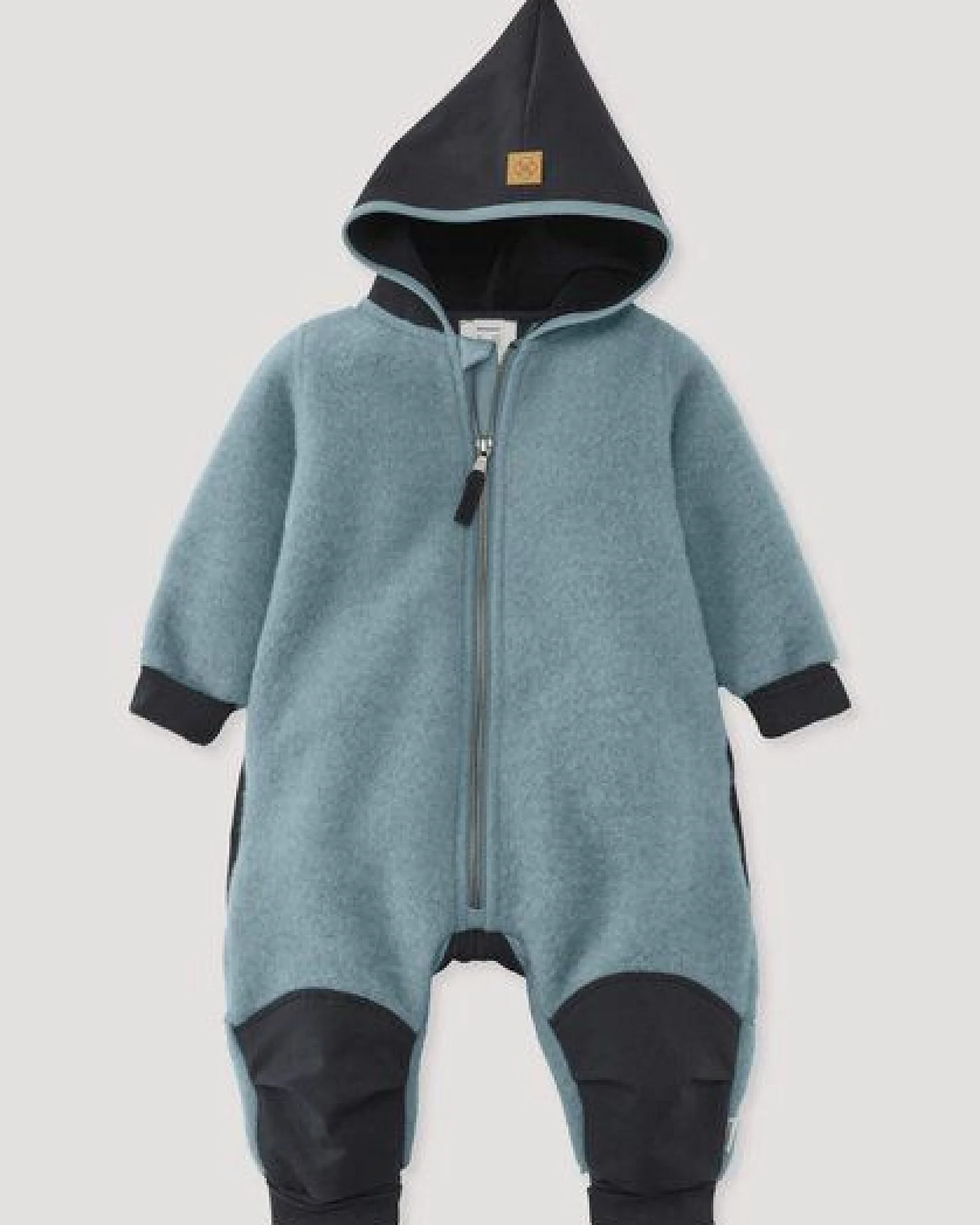 hessnatur Wollfleece Overall aus Bio-Merinowolle mit Softshell – Ansicht 2