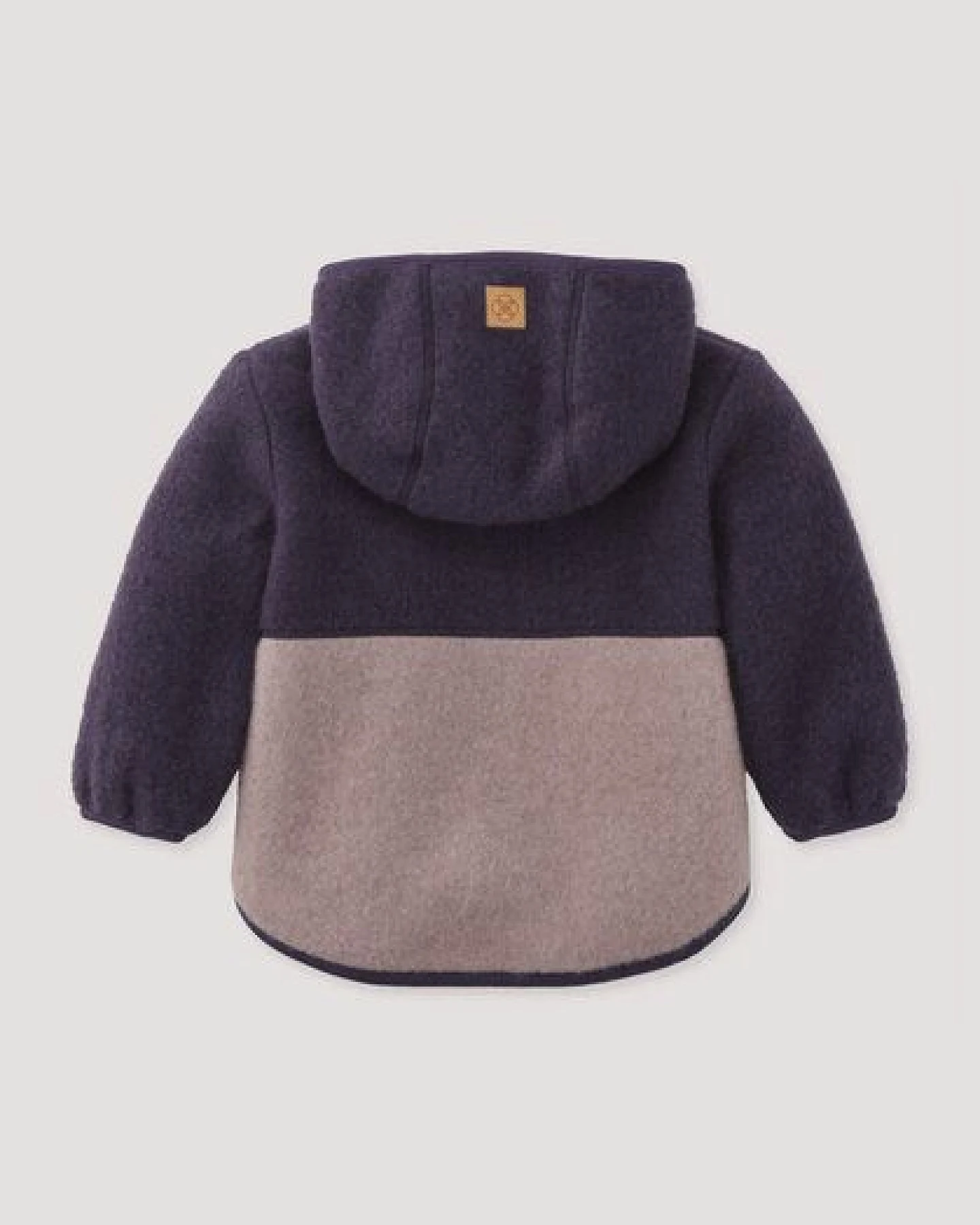 hessnatur Wollfleece Jacke Colourblock aus reiner Bio-Merinowolle – Ansicht 3
