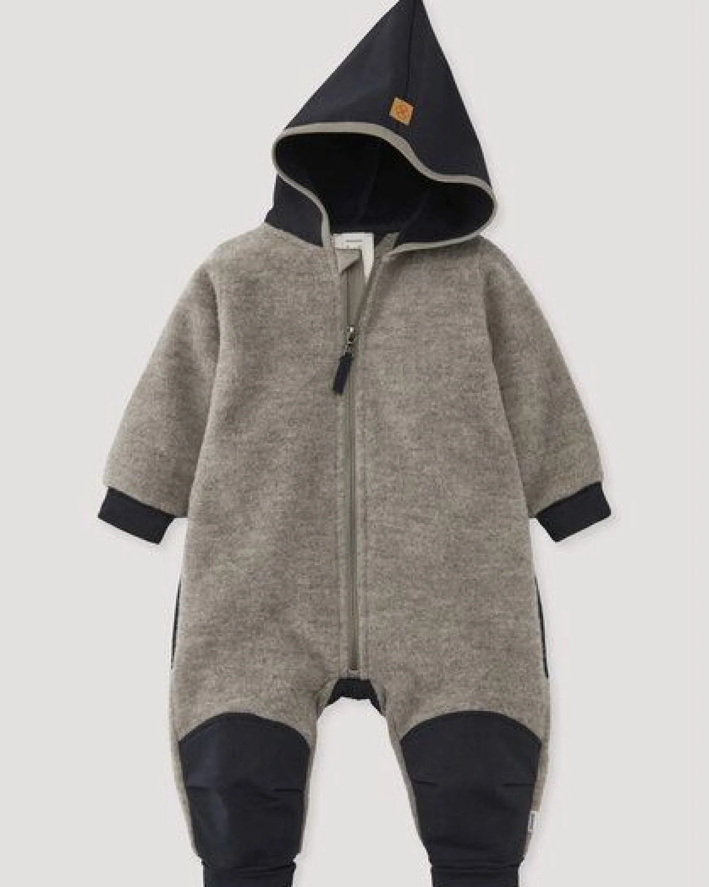 hessnatur Wollfleece Overall aus Bio-Merinowolle mit Softshell – Ansicht 2