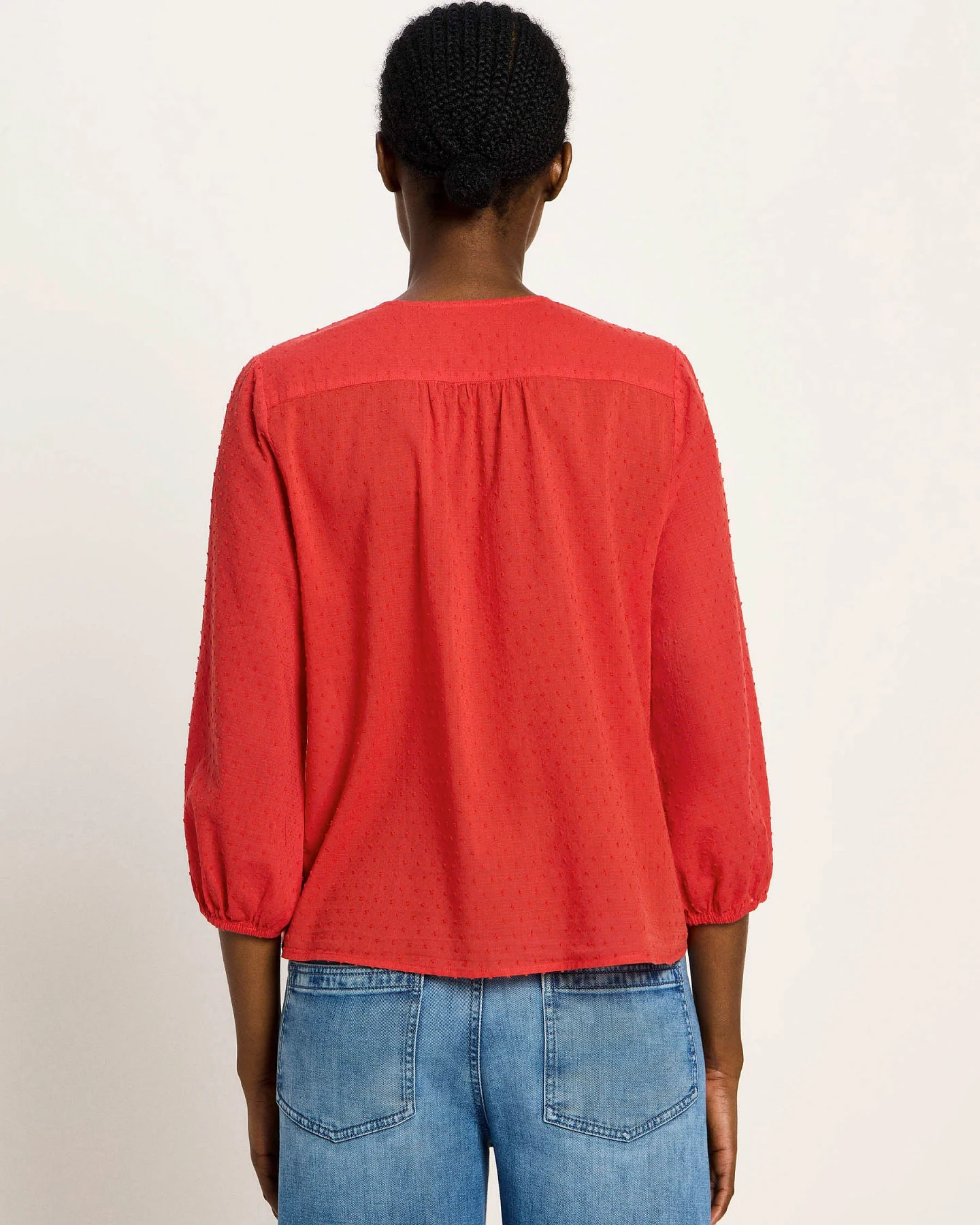 3/4 Arm Bluse mit Struktur – Ansicht 5