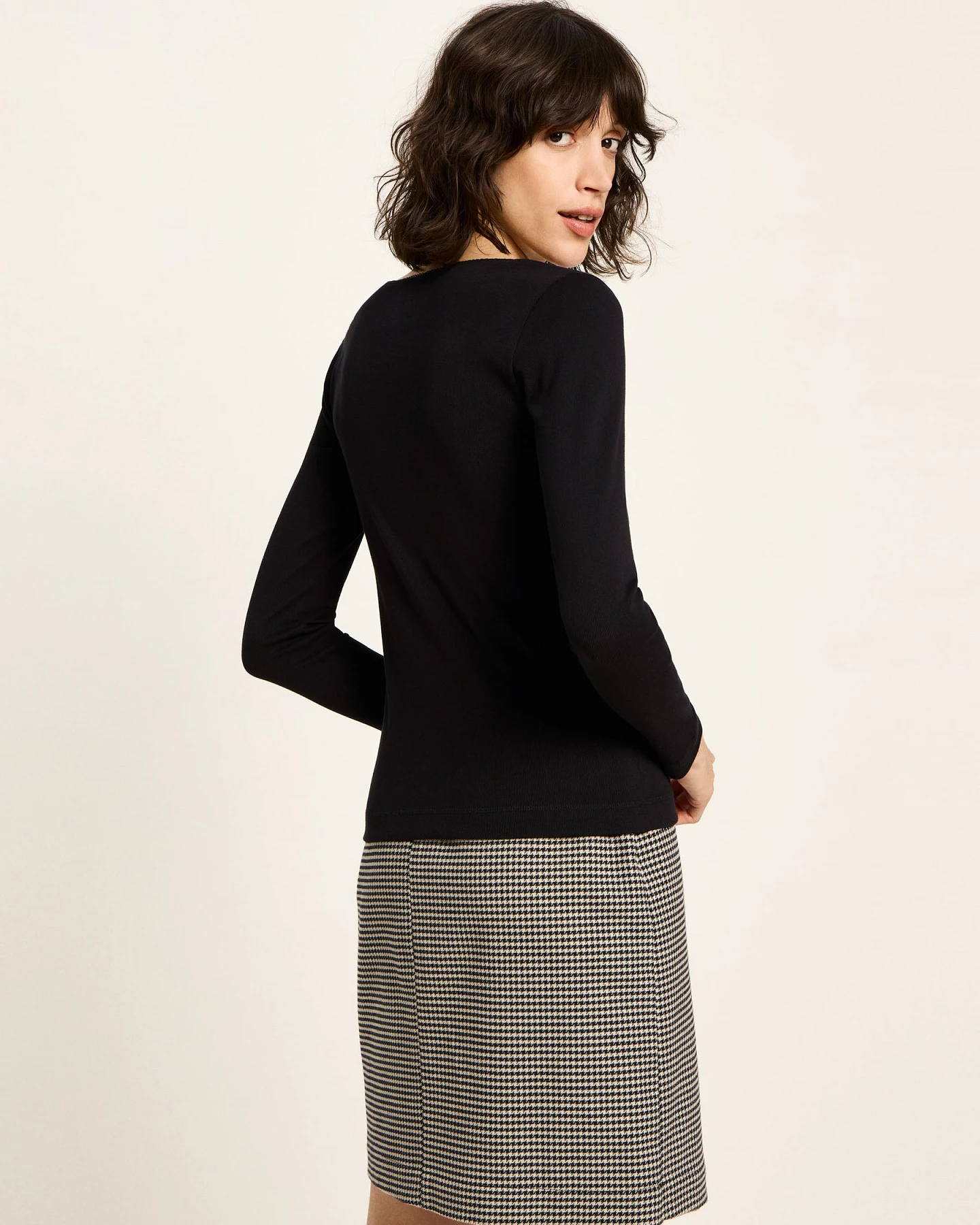 Langarmshirt mit Spitzenkante (GOTS) – Ansicht 5