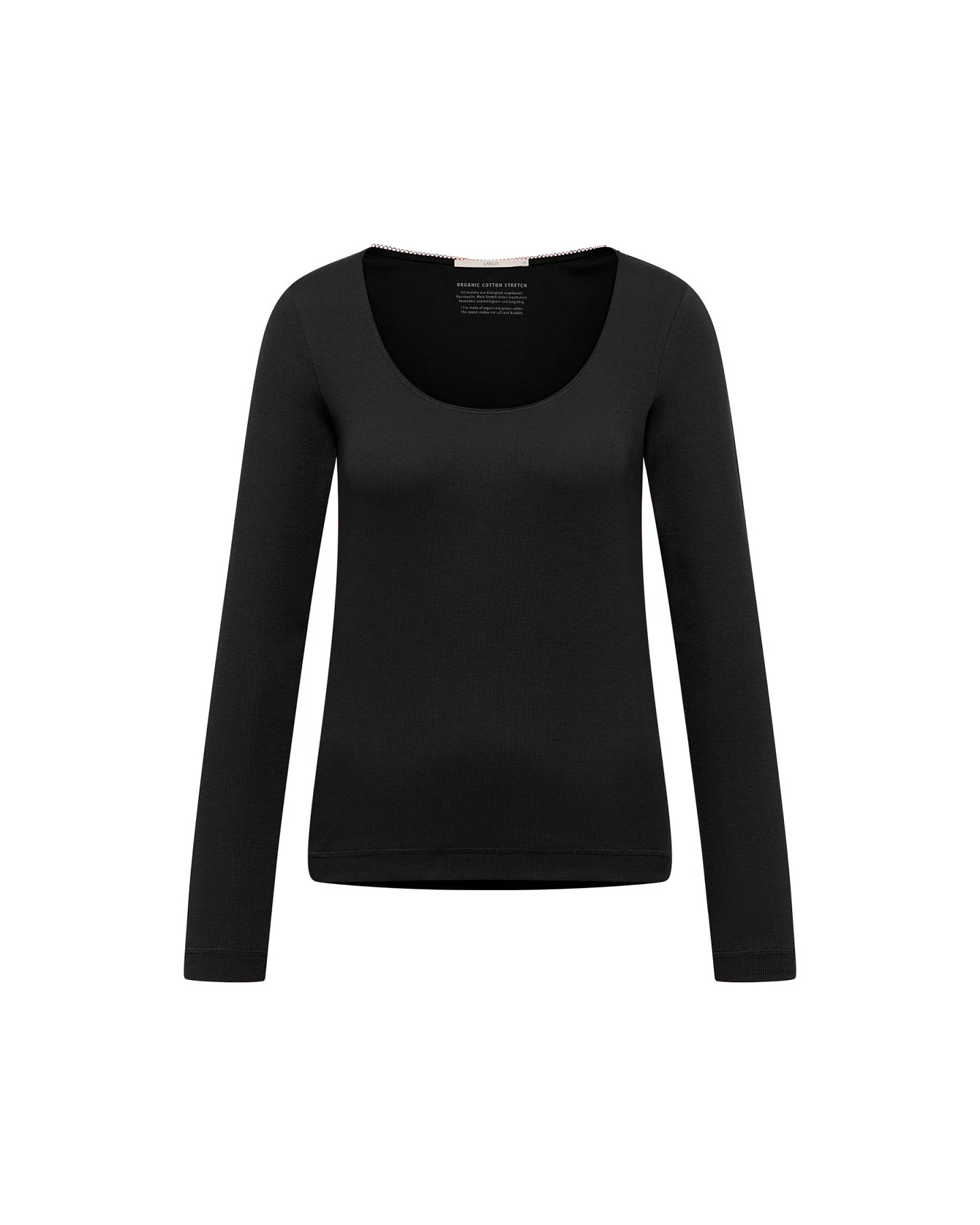 Langarmshirt mit Spitzenkante (GOTS) – Ansicht 6