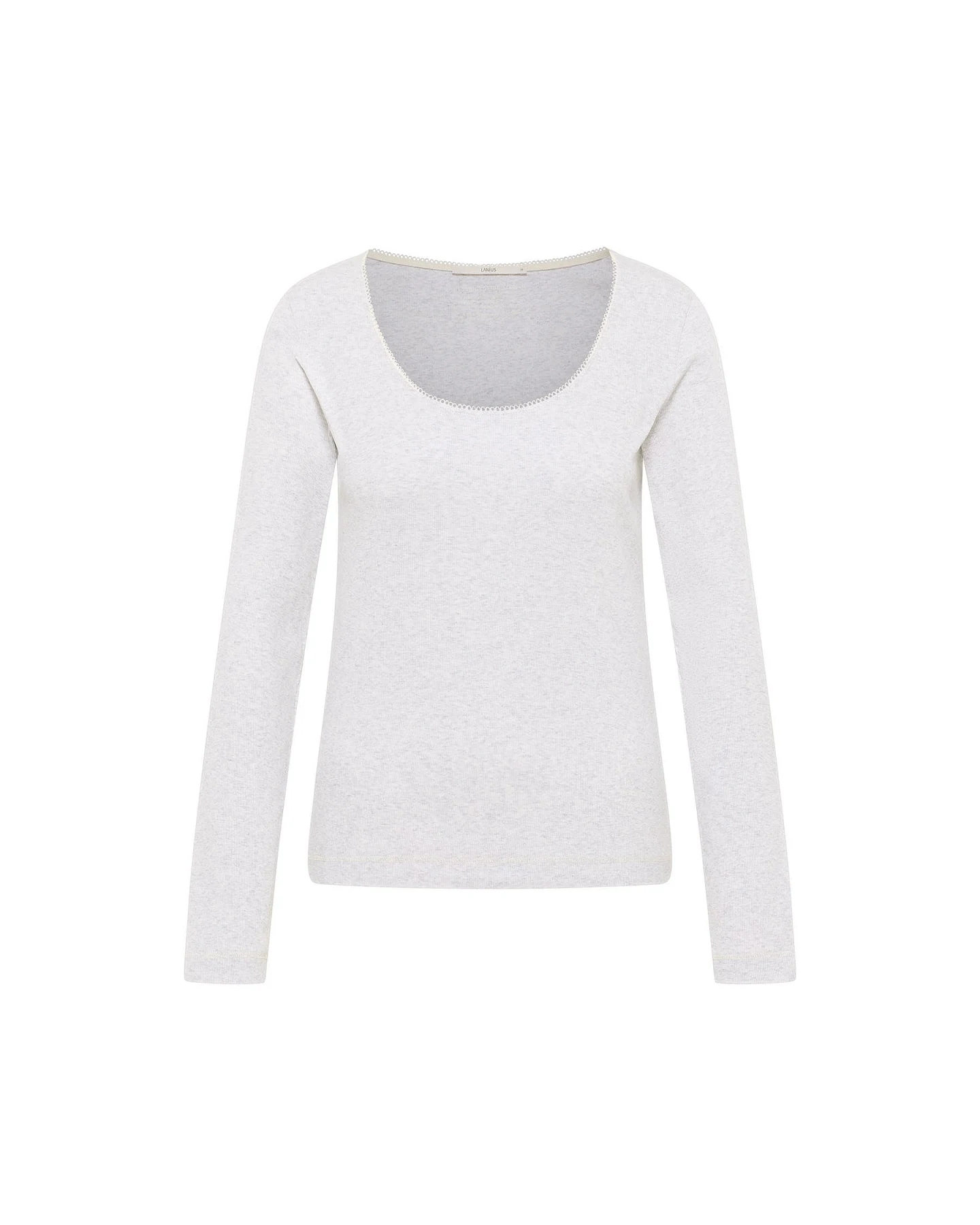 Langarmshirt mit Spitzenkante (GOTS) – Ansicht 6