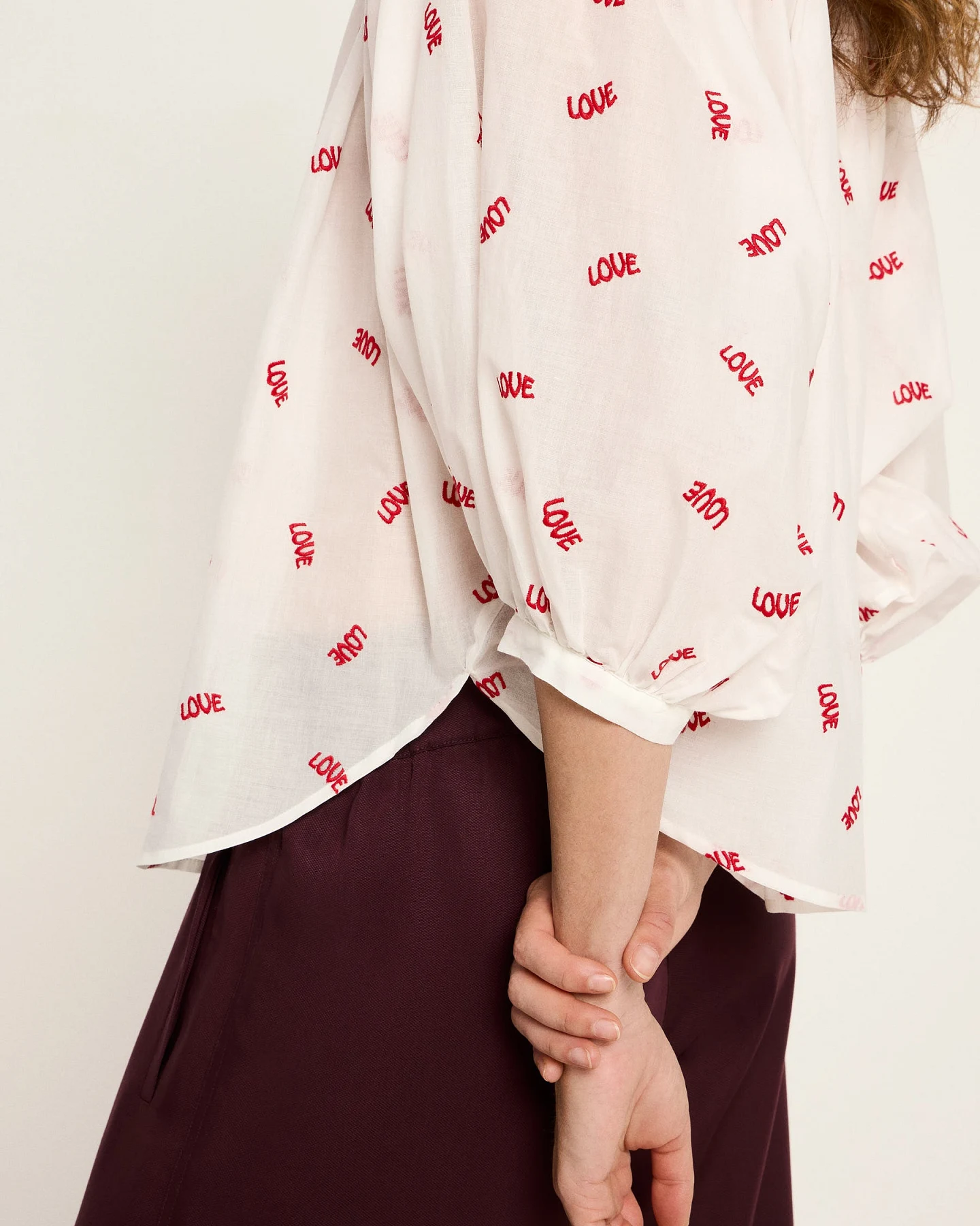 Bluse mit Kräuseln – Ansicht 6
