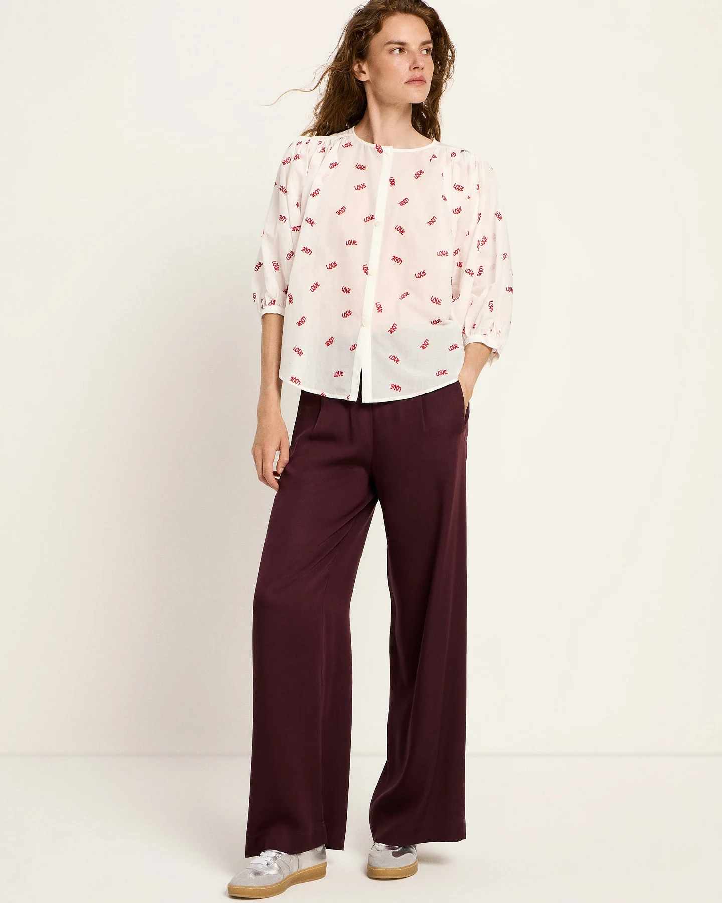 Bluse mit Kräuseln – Ansicht 5