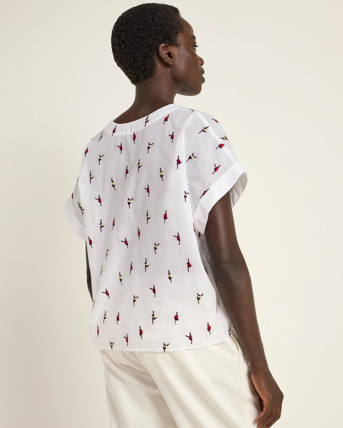 Blusenshirt (OCS) mit Stickerei – Ansicht 5