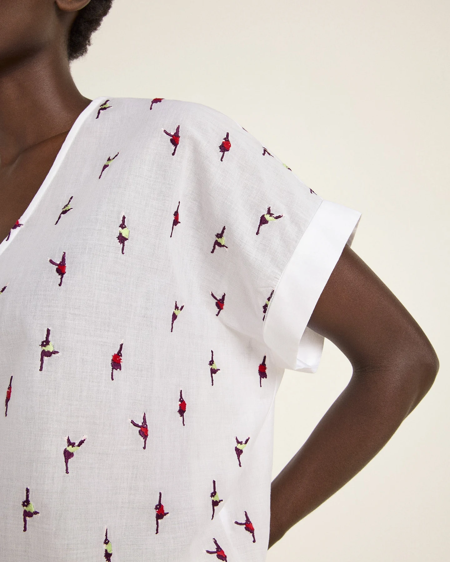 Blusenshirt (OCS) mit Stickerei – Ansicht 4