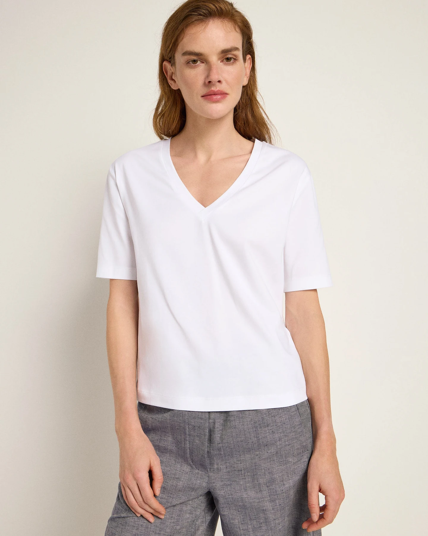 Shirt mit V-Ausschnitt (GOTS) – Ansicht 2