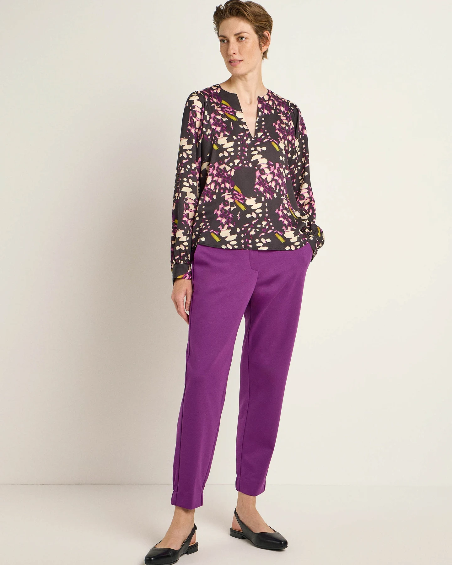 Bluse mit Kräuseln – Ansicht 2