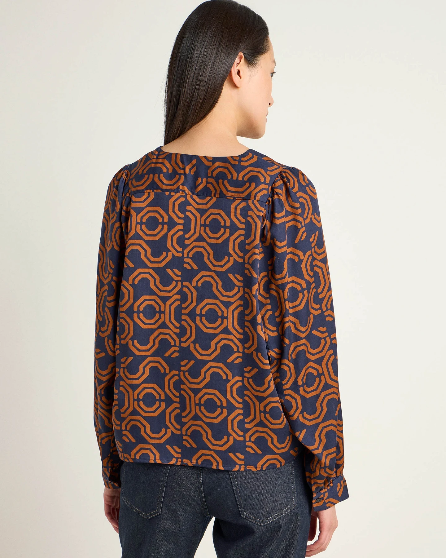 Bluse mit Kräuseln – Ansicht 5