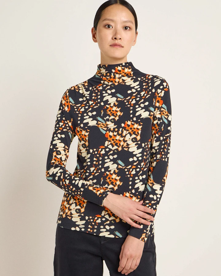 Print Butterfly Black/Orange