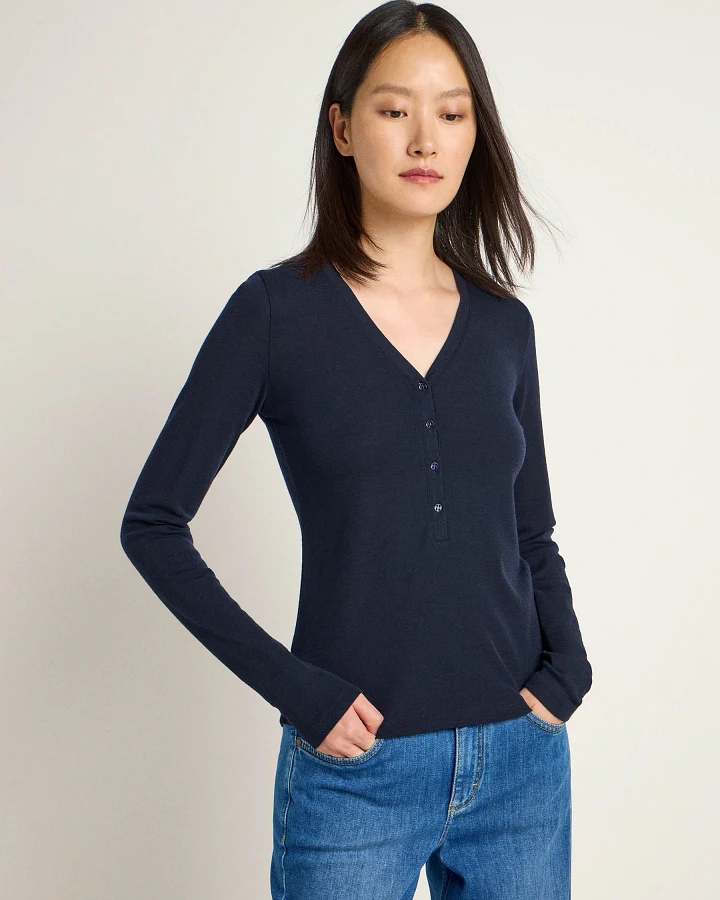 Shirt mit Knopfleiste (GOTS)