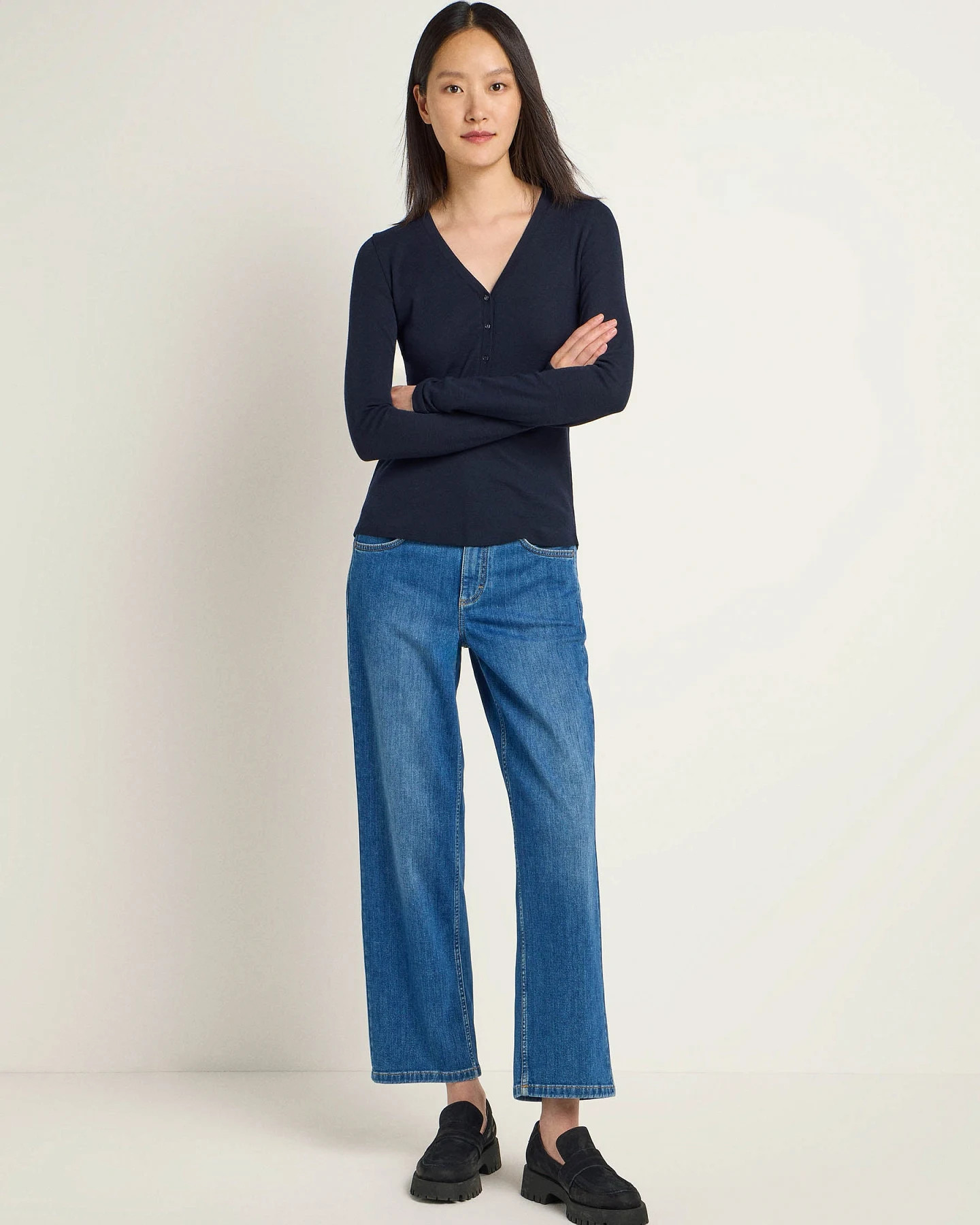 Shirt mit Knopfleiste (GOTS) – Ansicht 2
