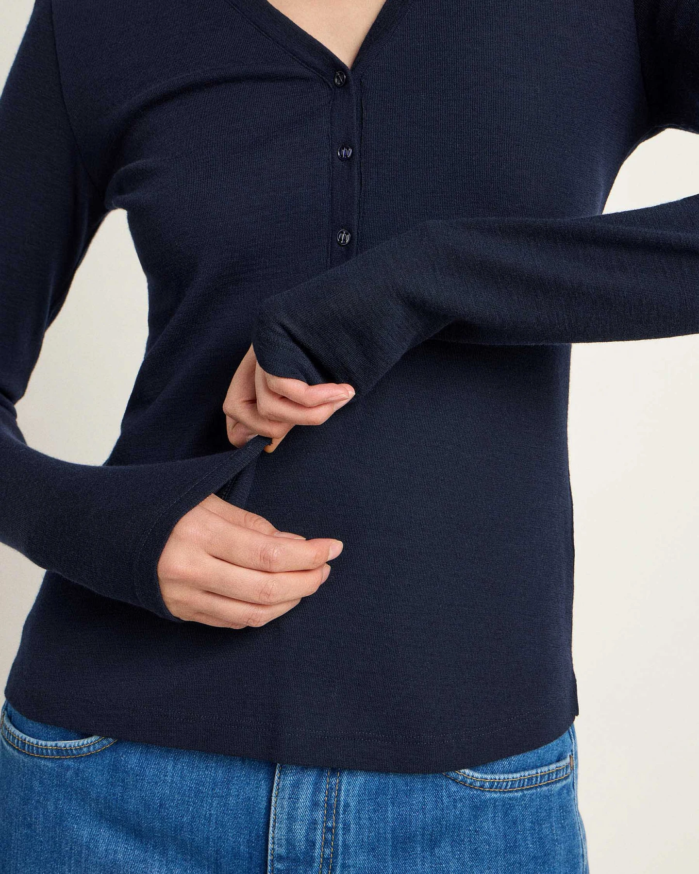 Shirt mit Knopfleiste (GOTS) – Ansicht 4
