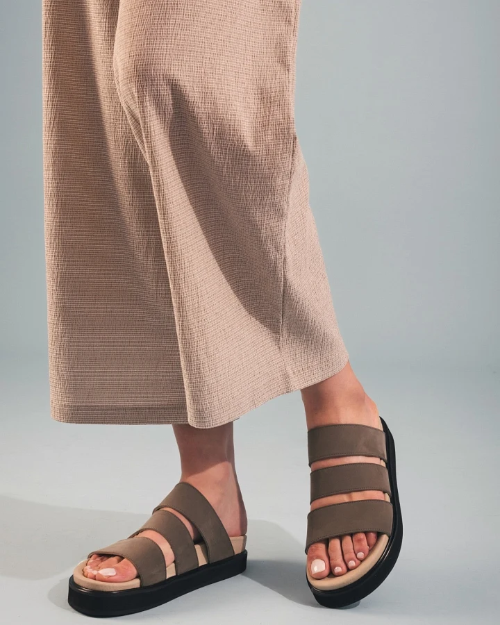 NAE Damen vegan Sandalen Tonga Grün
