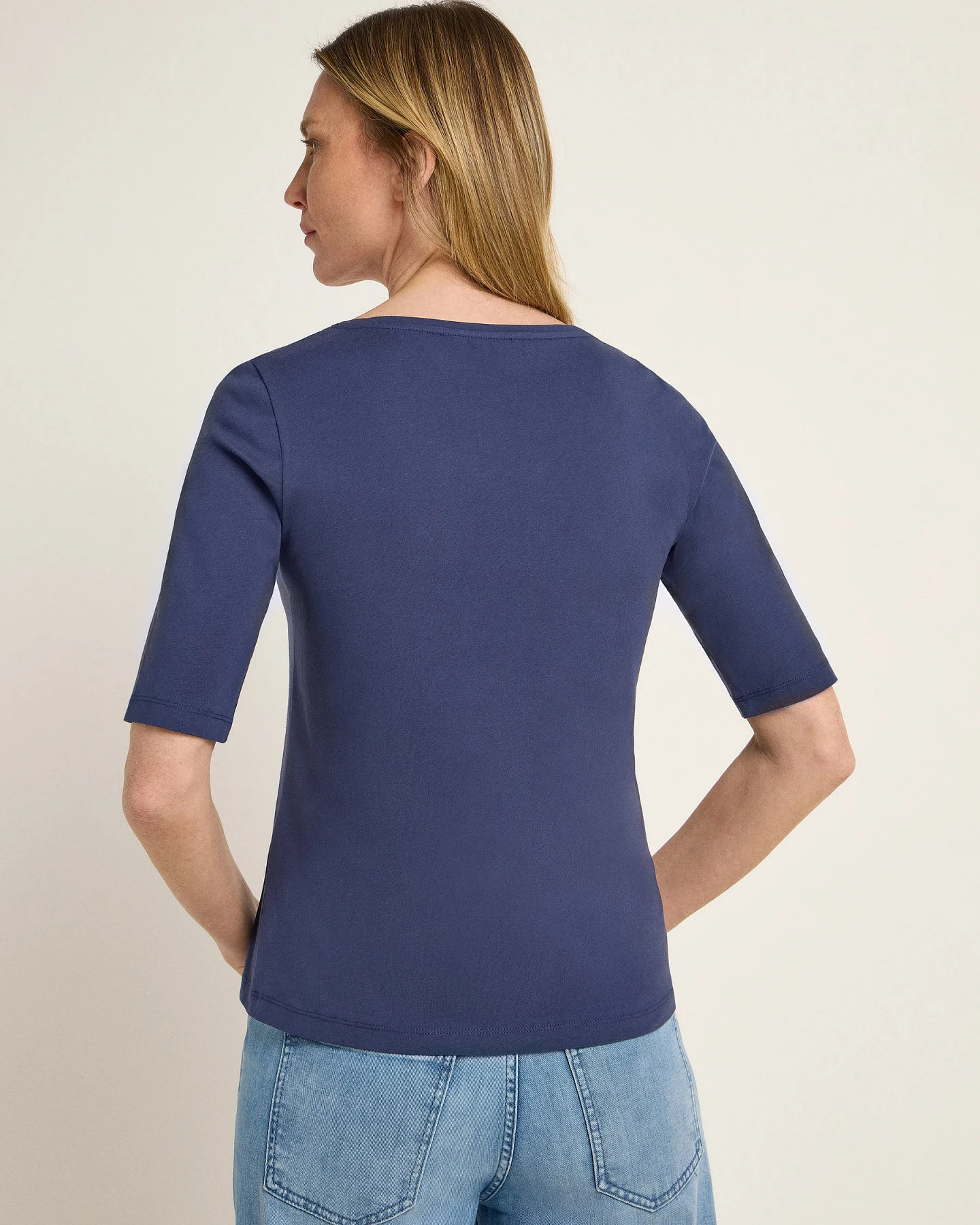 Halbarmshirt mit V-Ausschnitt (GOTS) – Ansicht 5