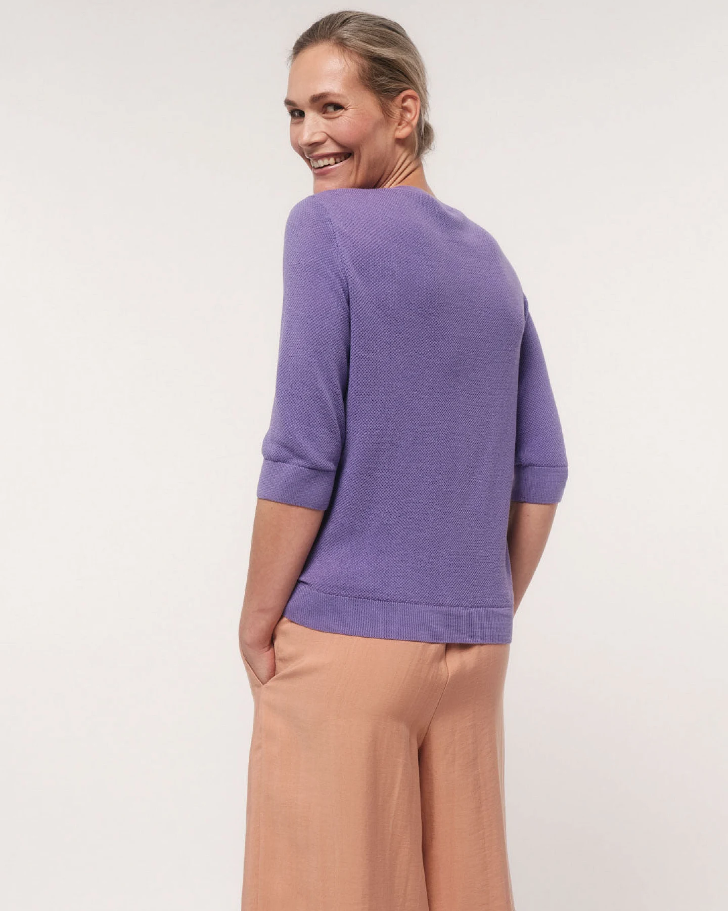 Struktur-Halbarmpullover (GOTS) – Ansicht 5