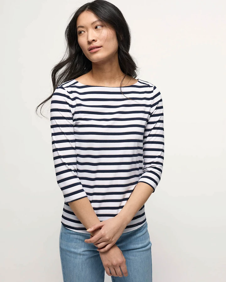 U-Boot Shirt mit Streifen (GOTS)
