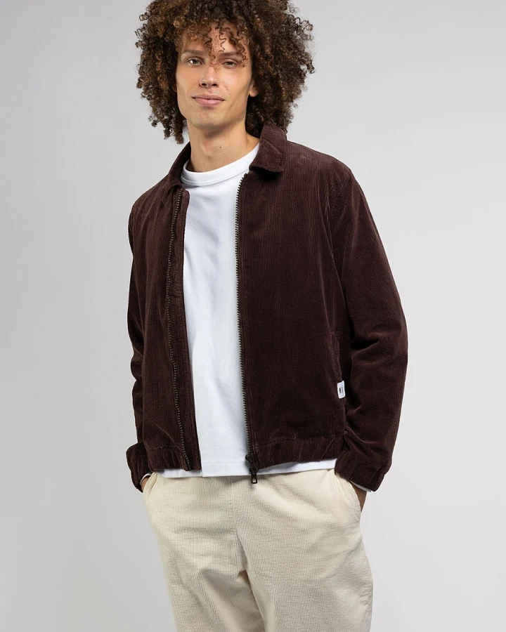 Côtelé Herren vegan Jacke Isaac Schokoladenbraun