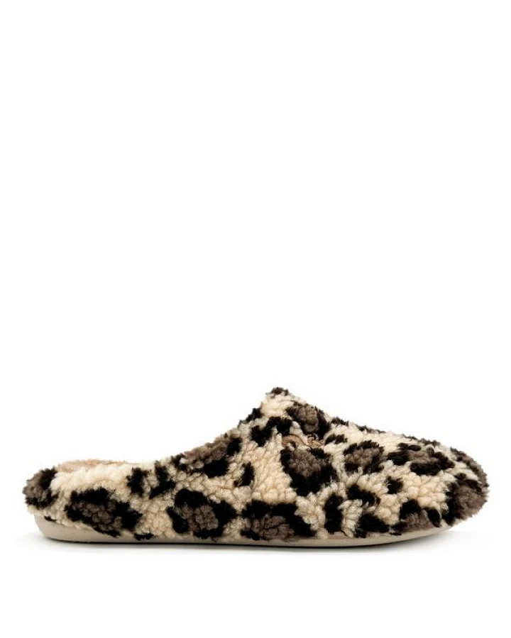 Hausschuh "thies ® Rec Leo Teddy Slipper" aus rec. Teddy Fell