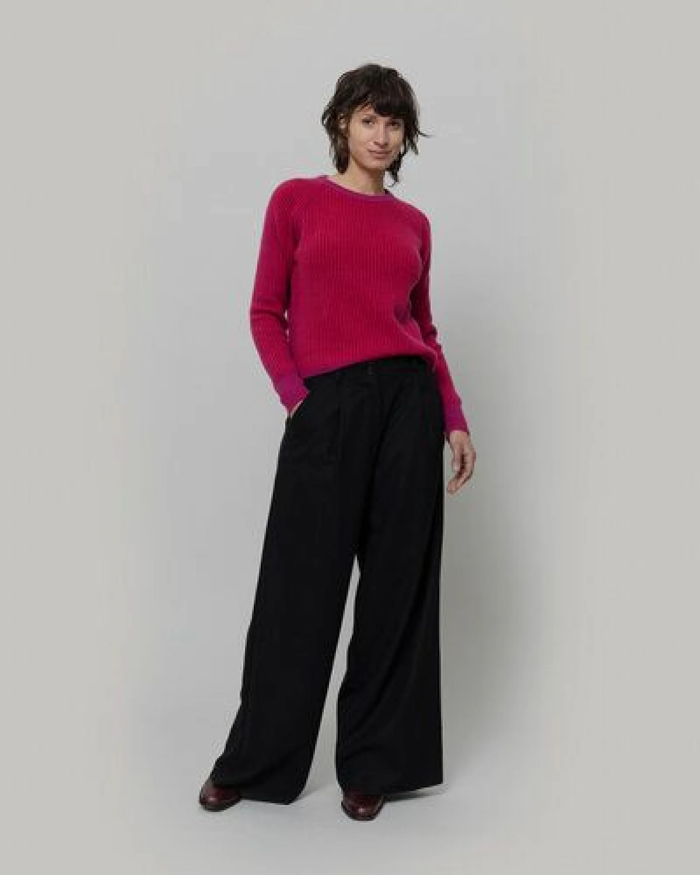 Rifò - Circular Fashion Made in Italy Recycelte Kaschmirwolle Pullover - Emilia – Ansicht 3