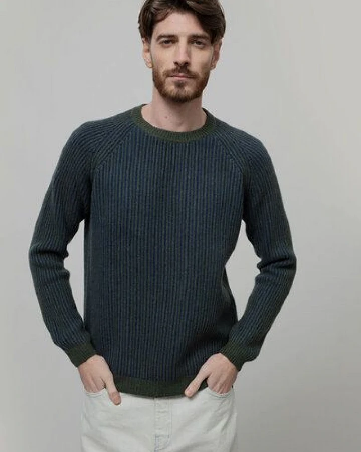 Rifò - Circular Fashion Made in Italy Recycelte Kaschmirwolle Pullover - Amadeo
