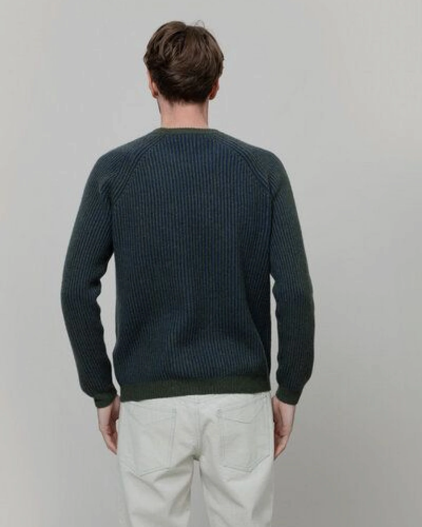Rifò - Circular Fashion Made in Italy Recycelte Kaschmirwolle Pullover - Amadeo – Ansicht 3