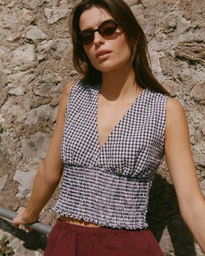 Nénés Top Rosa – Blaues Vichy