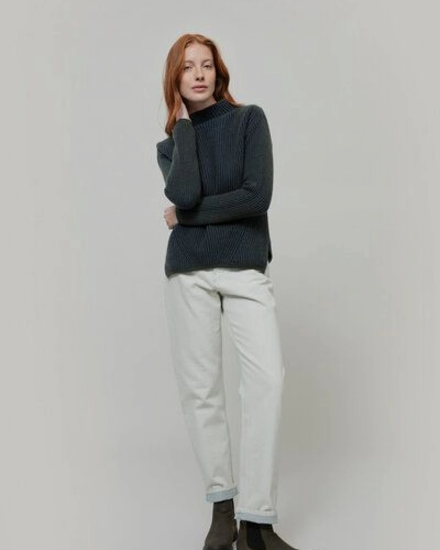 Rifò - Circular Fashion Made in Italy Recycelte Kaschmirwolle Pullover - Lorena – Ansicht 3