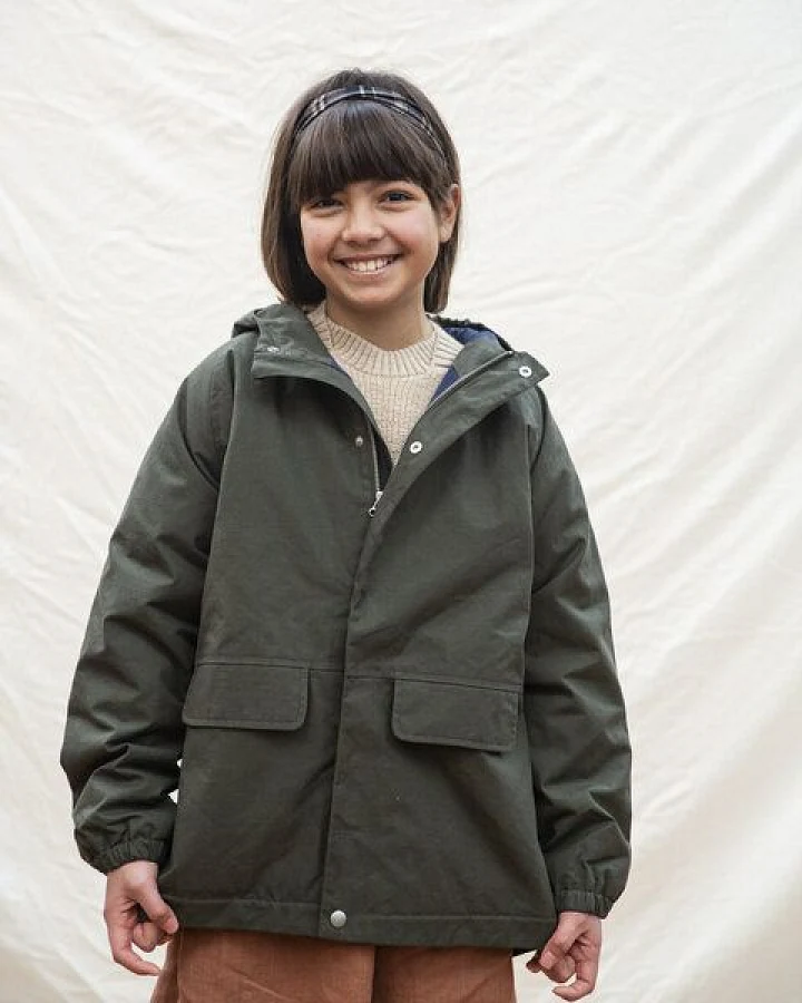 Matona Gefütterte Jacke für Kinder aus gewachster Bio-Baumwolle / Padded Jacket