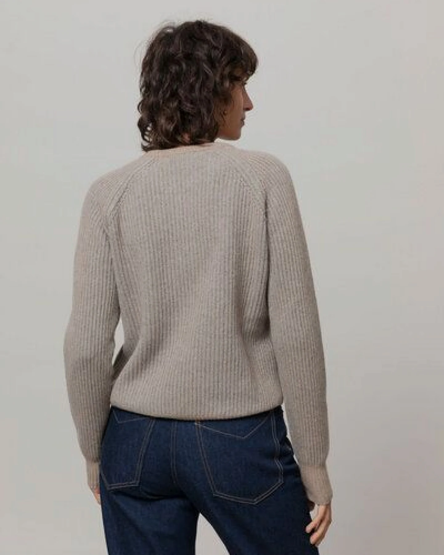 Rifò - Circular Fashion Made in Italy Recycelte Kaschmirwolle Pullover - Emilia – Ansicht 3
