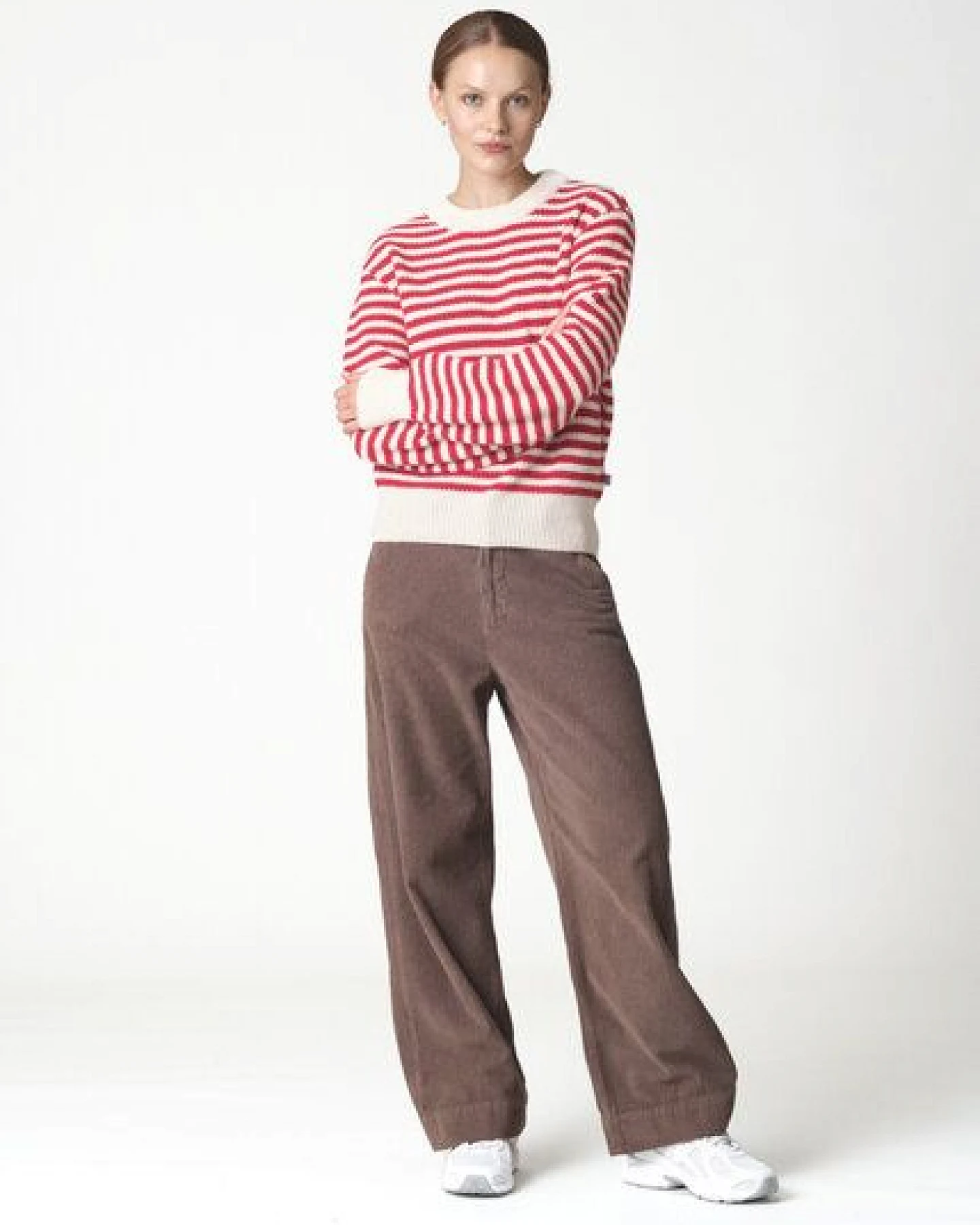 Klitmøller Collective Gestreifter Strickpullover aus Merinowolle Modell: Gunilla – Ansicht 2