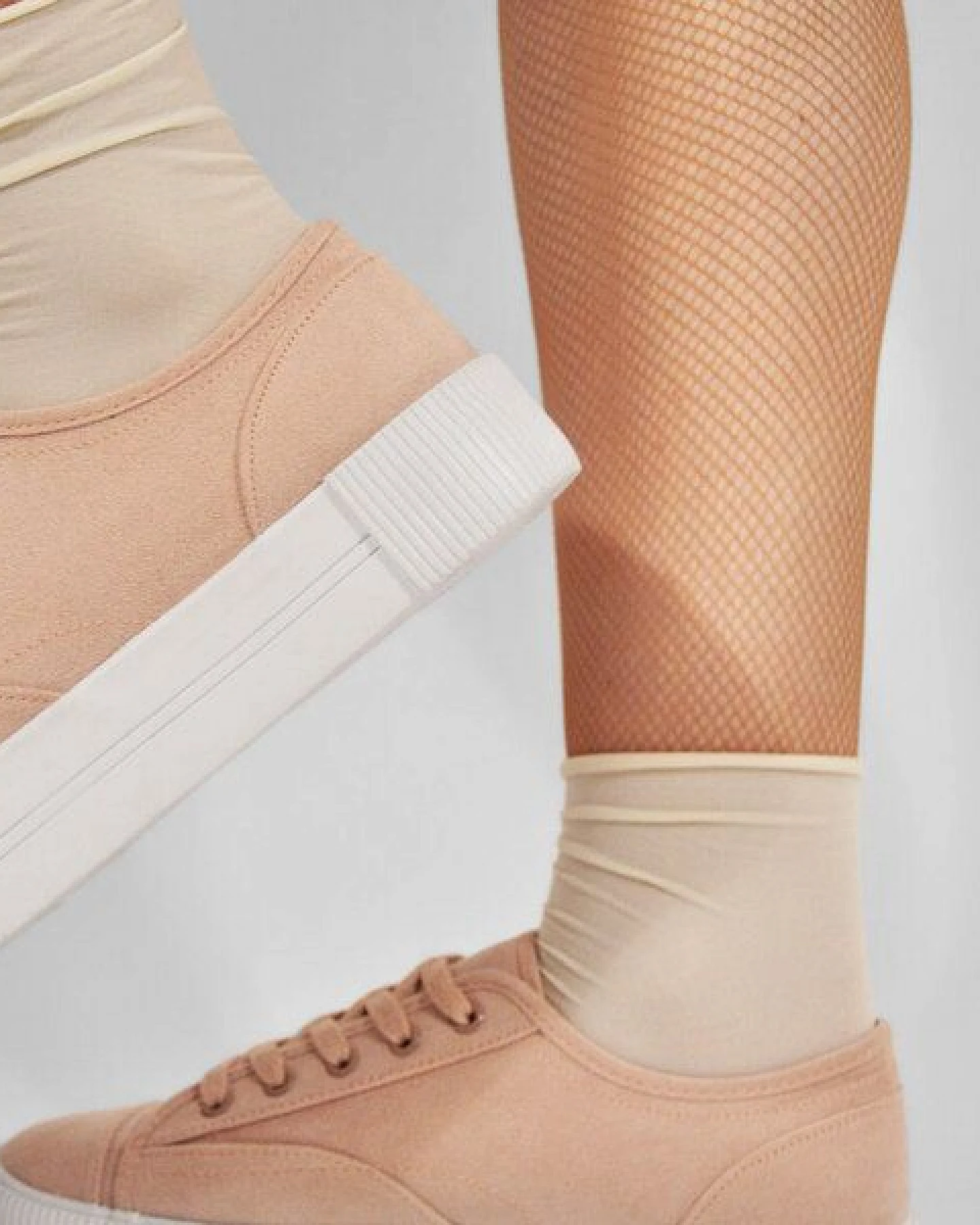 Swedish Stockings 2er-Set Söckchen Judith grau-ivory – Ansicht 4