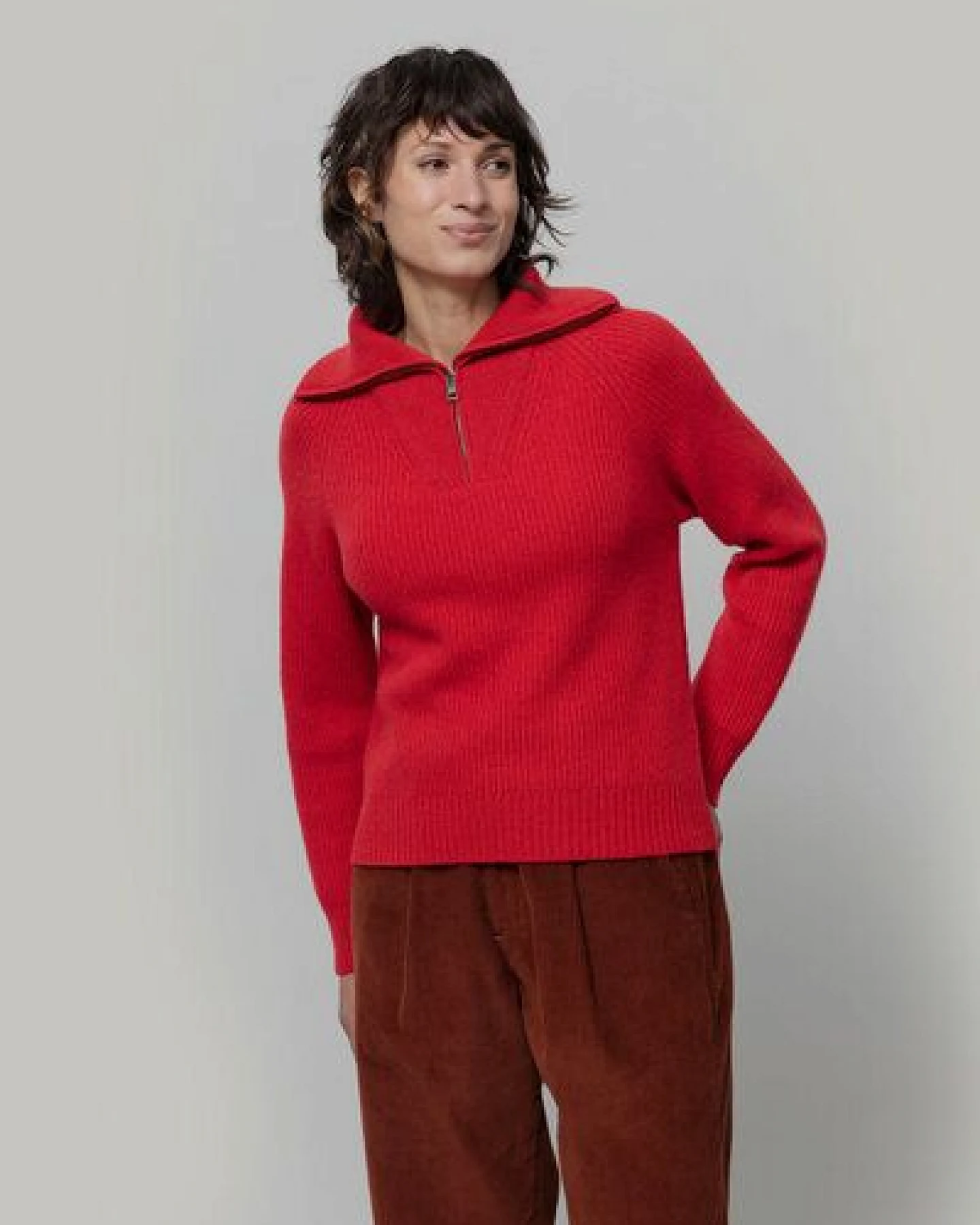 Rifò - Circular Fashion Made in Italy Pullover Annalisa aus recycelter Wolle – Ansicht 2